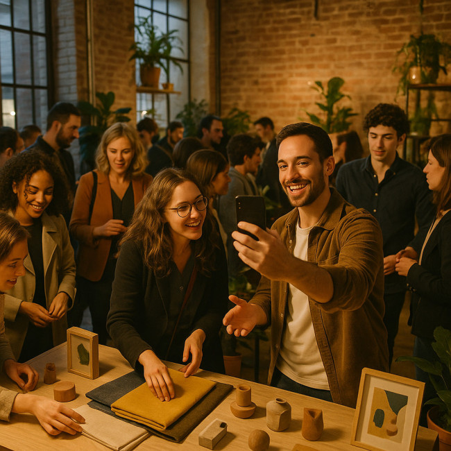 Interactions sensorielles dans un pop-up store