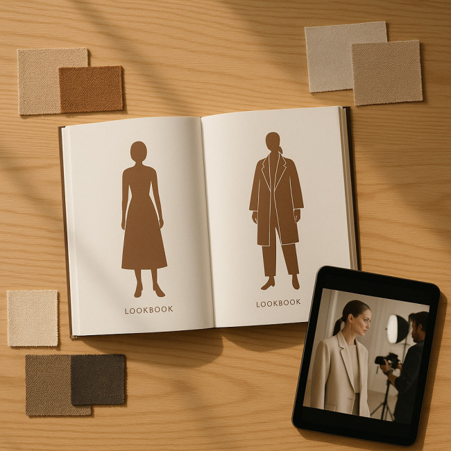 Exemple de lookbook de styliste attractif