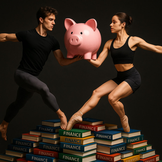 Étudiants en danse illustrant le prêt étudiant