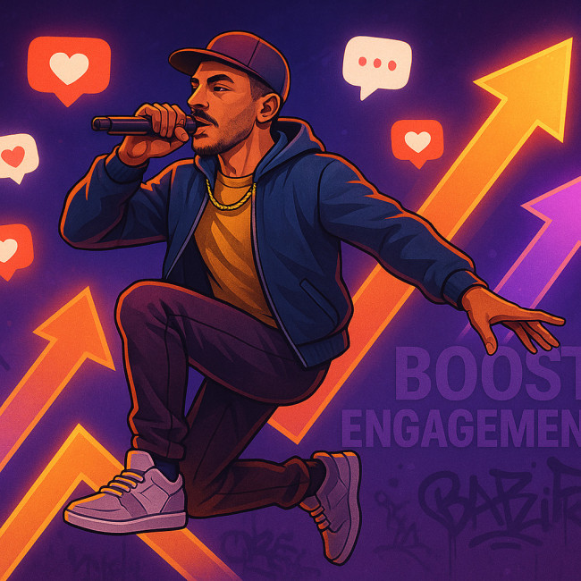 rappeur illustrant la montée de l'engagement utilisateur