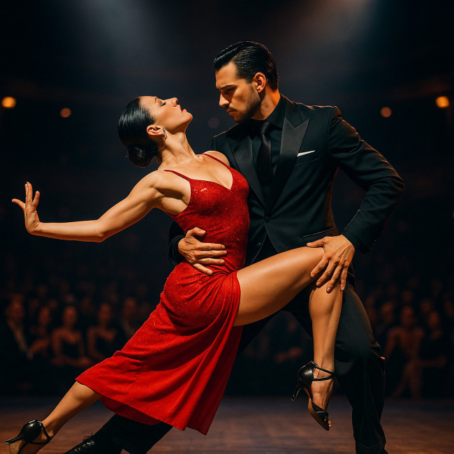 couple tango énergie sur scène