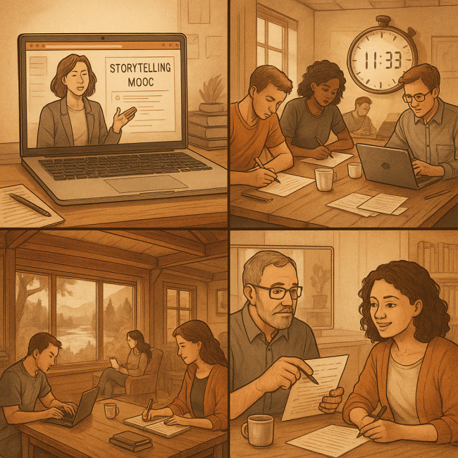 illustration des quatre formats de programmes d'écriture