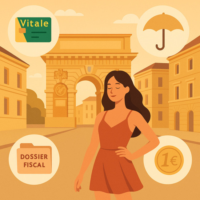 Illustration modèle freelance Montpellier protection sociale et fiscalité