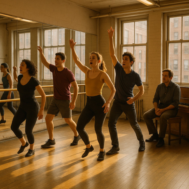 Répétition chorégraphie avant call-back Broadway