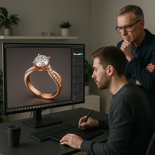 atelier post-production visuels bijoux