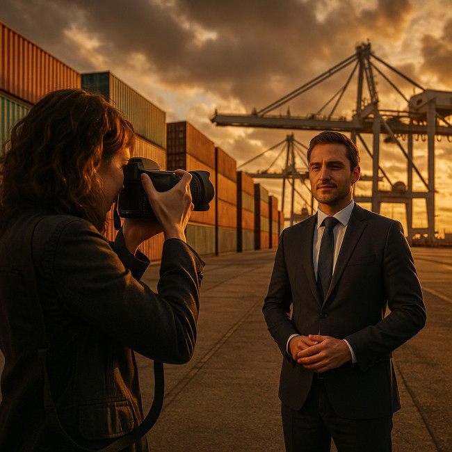 shooting photo au port du Havre