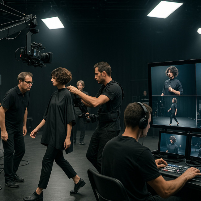 captation multicam d'un show coiffure en direct