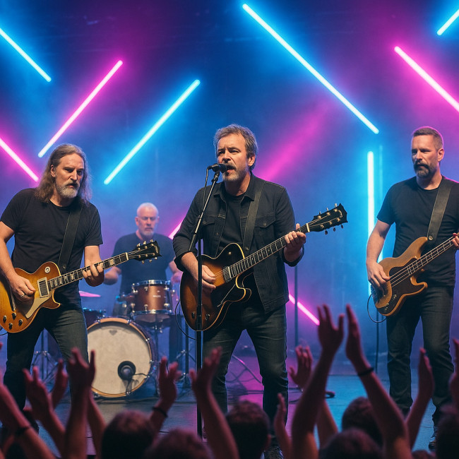 groupe pop-rock stable sur scène