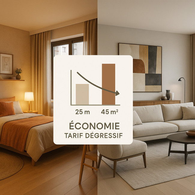 Avant-après studio et pièce de vie décorés