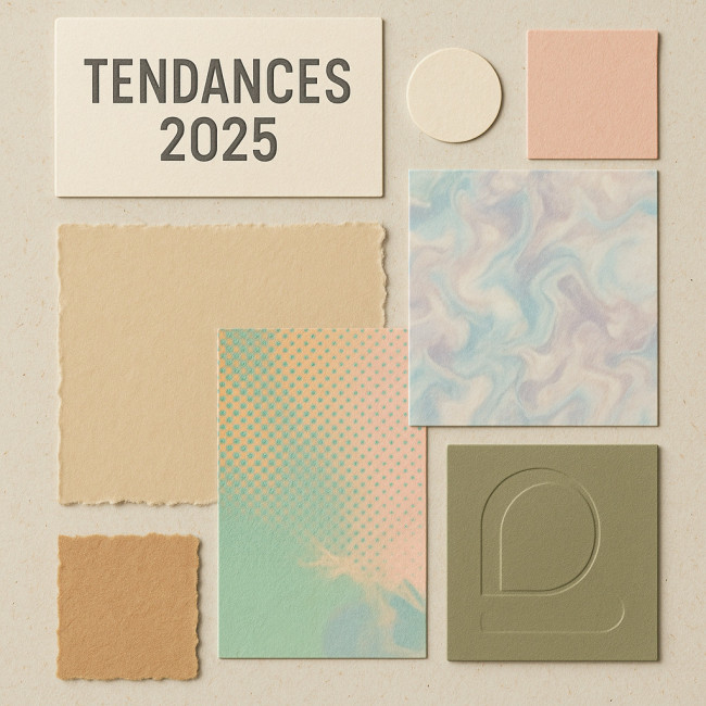 Moodboard tendance textures illustration 2025