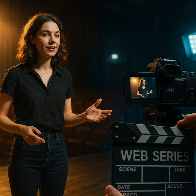 Comédienne lyonnaise entre scène et tournage web-série