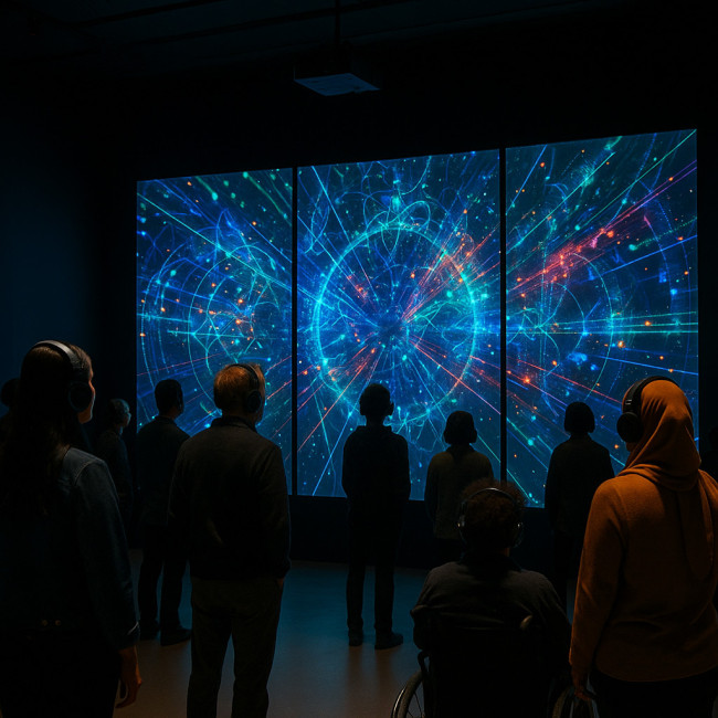 triptyque interactif financé exposé