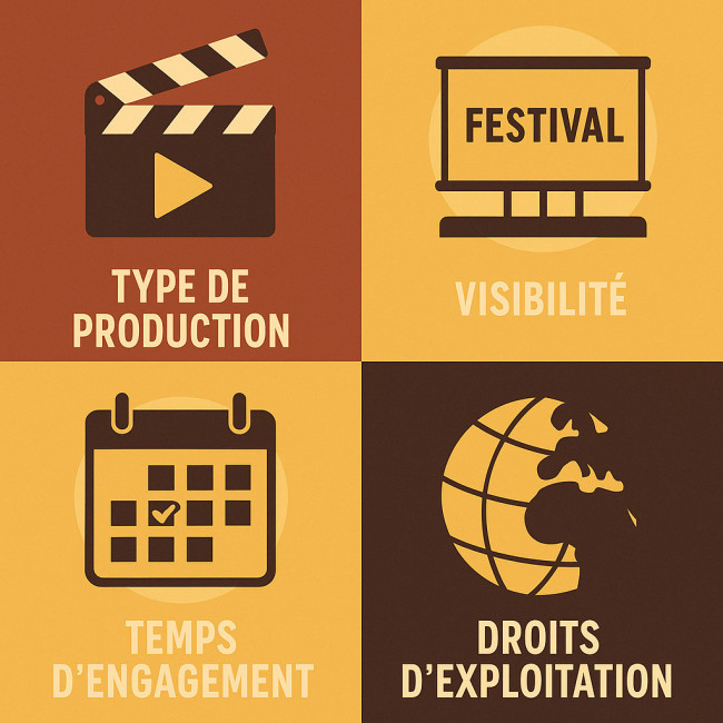 Infographie des variables influençant le cachet d'un acteur